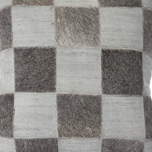 20" Silver and Brown Throw Pillow