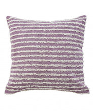 14" X 36" Purple and Cream Throw Pillow