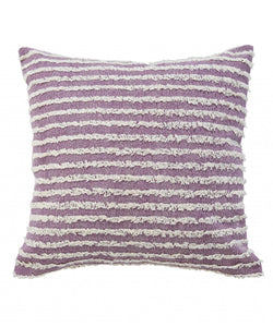 14" X 36" Purple and Cream Throw Pillow