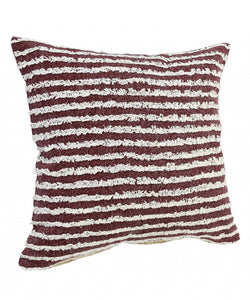 14" X 36" Purple and Cream Throw Pillow