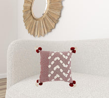 20" Yellow and Cream Throw Pillow