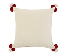 20" Yellow and Cream Throw Pillow