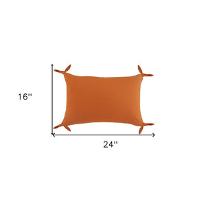 16" X 24" Blush Pink 100% Cotton Zippered Pillow