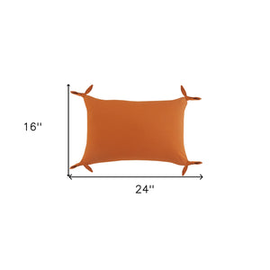 16" X 24" Blush Pink 100% Cotton Zippered Pillow
