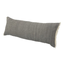 14" X 36" Orange And Tan 100% Cotton Zippered Pillow