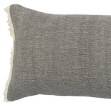 14" X 36" Orange And Tan 100% Cotton Zippered Pillow
