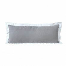 20" X 20" Gray And White 100% Cotton Geometric Zippered Pillow