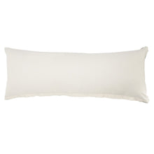 14" X 36" Gray And White Cotton Medallion Throw Pillow