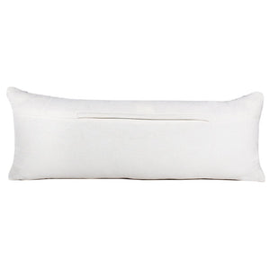 20" Black and White Geometric Cotton Throw Pillow