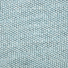 14" X 36" Light Blue Cotton Lumbar Throw Pillow With Fringe