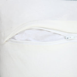 20" X 20" Jet Black 100% Cotton Zippered Pillow