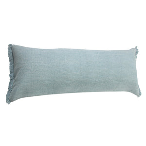 20" X 20" Jet Black 100% Cotton Zippered Pillow
