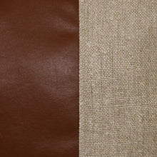 14" X 20" Tan And Brown Linen Striped Zippered Pillow
