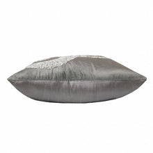 20" X 20" Gray And Silver Elephant Polyester Animal Print Zippered Pillow