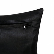 14" X 20" Black and Silver Throw Pillow