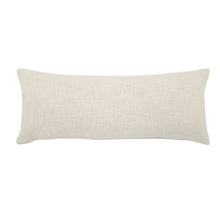 20" Cream Cotton Throw Pillow with Fringe