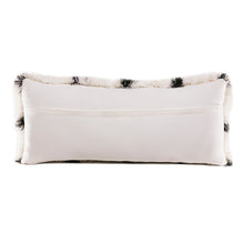20" Black And White Fabric Geometric Throw Pillow