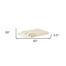 Beige Woven 100% Poly Pet Throw Blanket