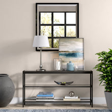 28" Nickel Metal Buffet Lamp With White Empire Shade