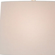 21" Clear Glass Gourd Table Lamp With White Drum Shade