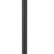 61" Bronze Tray Table Floor Lamp With Tan Transparent Glass Square Shade
