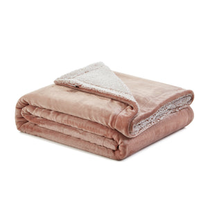 90" X 90" Purple Knitted Polyester Plush Throw Blanket