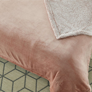 90" X 90" Purple Knitted Polyester Plush Throw Blanket