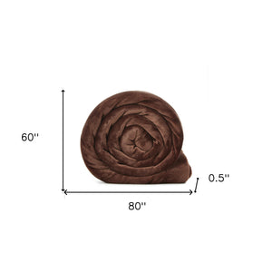 90" X 90" Purple Knitted Polyester Plush Throw Blanket