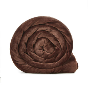 90" X 90" Purple Knitted Polyester Plush Throw Blanket