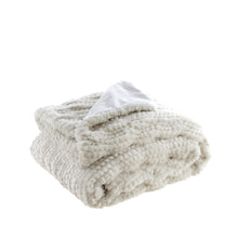 60" X 50" Brown Knitted Acrylic Plush Throw Blanket