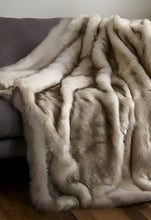 60" X 50" Brown Knitted Acrylic Animal Print Throw Blanket