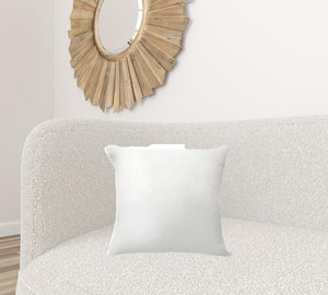 20" White Down Feather Throw Pillow Insert