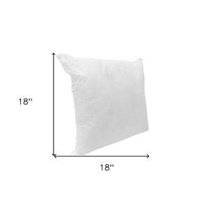 20" White Down Feather Throw Pillow Insert