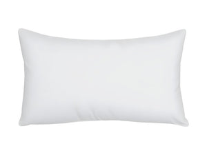 16" X 24" White Lumbar Throw Pillow Insert