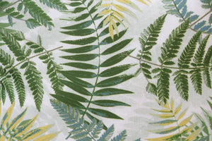 Set of Two 20" Green and Yellow Throw Pillows