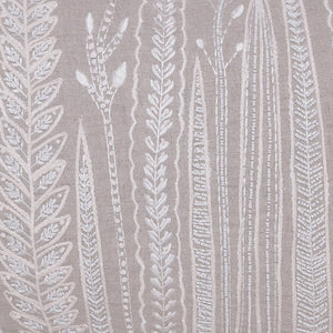 Natural and Ivory Throw Pillow with Embroidery