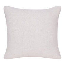20" X 20" Blue and Off White Braided Cotton Zippered Pillow With Fringe