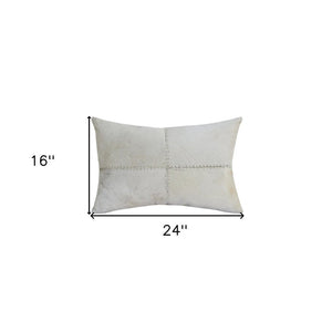 Ivory Lumbar Throw Pillow