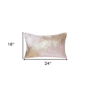 20" X 20" Gold Safari Animals Abstract Polyester Zippered Pillow With Beads
