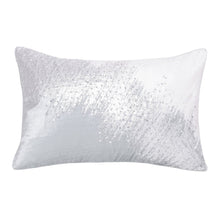 16" X 24" Gold Abstract Polyester Zippered Pillow With Beads