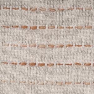 20" White Cotton Pillow With Tassels Edges