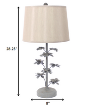8 X 12 X 28 Gray Rustic Flowering Tree - Table Lamp