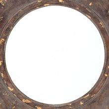 24" Distressed Hexagon Accent Mirror Wall Mounted With Frame