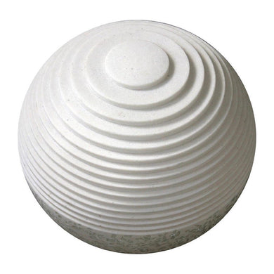 1 X 14 X 12 White Round With Lines And Light - Outdoor Ball