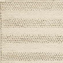 9' X 13' Wool White Area Rug
