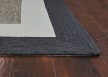 2' X 3' Uv Treated Polypropylene Charcoal Accent Rug