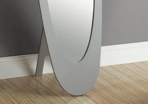 59" Matte Oval Cheval Standing Mirror Freestanding With Frame