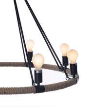 32" X 37" X 32" 8 Bulbs Rope  Pendant Lamp