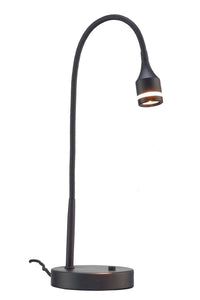 Matte Black Metal Led Adjustable Desk Lamp