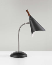 Matte Black Metal Gooseneck Adjustable Desk Lamp